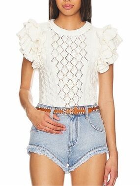 CLEOBELLA Hedda Sweater In Ivory